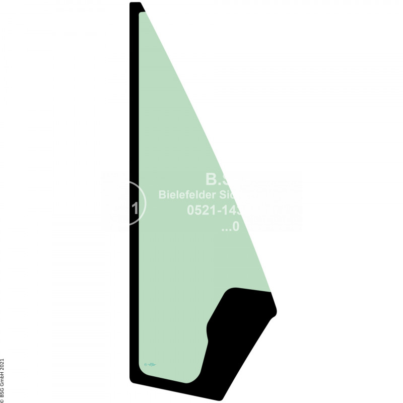 A00 - Frontscheibe Hitachi Radlader (auch Kettenlader)ZW180-6 bis ZW370-6 Frontscheibe rechts