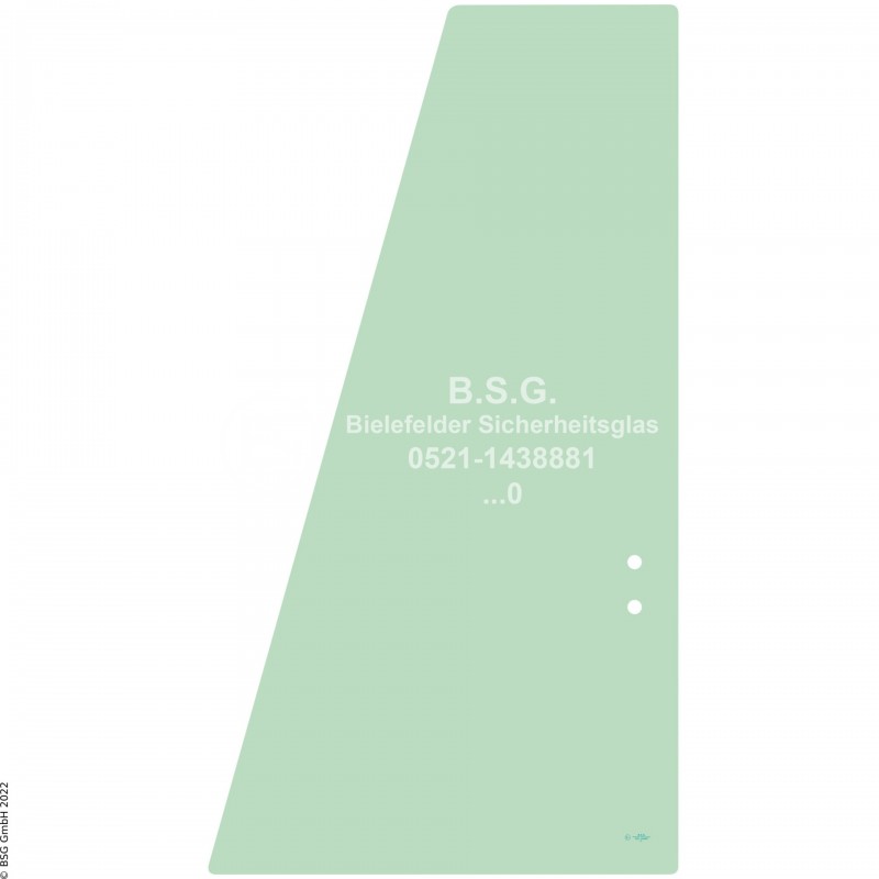 FD0 - Türscheibe Hitachi BaggerZX140W-3 bis ZX220W-3 Türschiebescheibe hinten