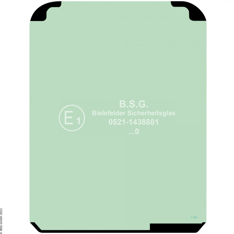 A00 - Frontscheibe Hitachi BaggerZX130-7 bis ZX890-7 Frontscheibe oben (Verbundglas)