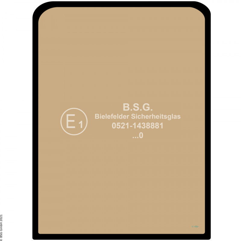 A00 - Frontscheibe Hitachi BaggerZX110 bis ZX850 Frontscheibe oben