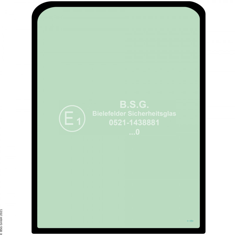 A00 - Frontscheibe Hitachi BaggerZX110 bis ZX850 Frontscheibe oben (Verbundglas)