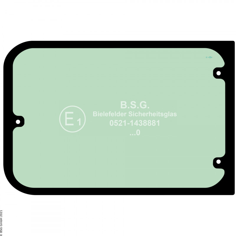 B00 - Heckscheibe Hitachi BaggerZX70, ZX80, ZX75US bis ZX225US Heckscheibe