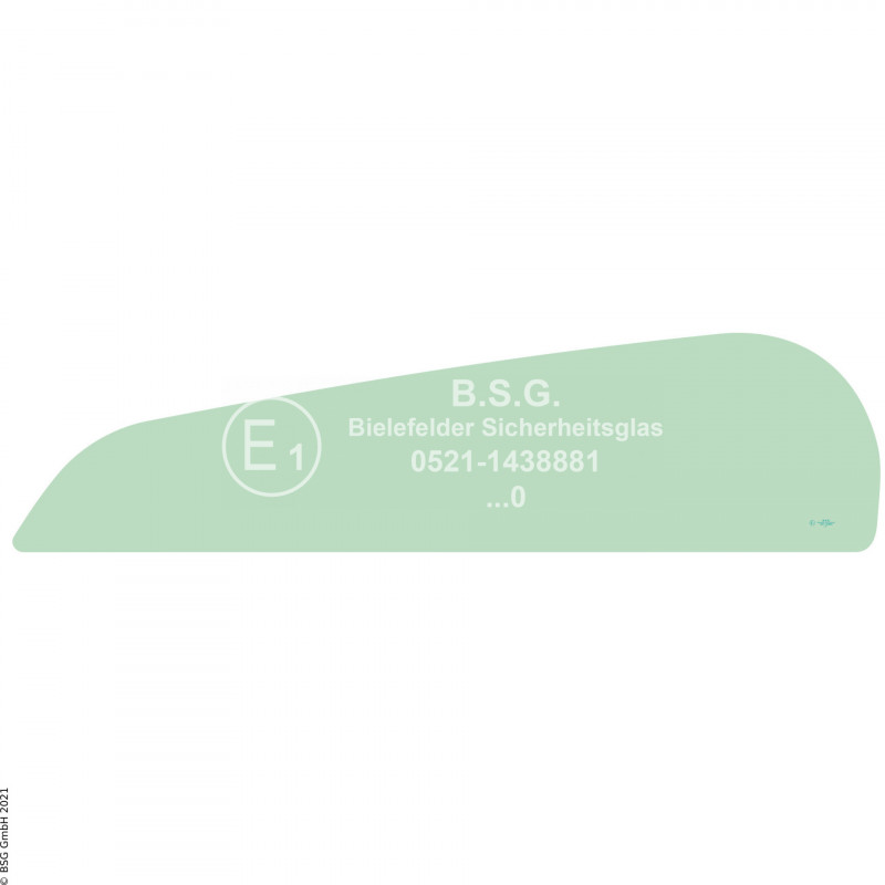 FD0 - Türscheibe Hitachi BaggerZX70, ZX80, ZX75US bis ZX225US Türscheibe oben (über dem Schiebefenster)