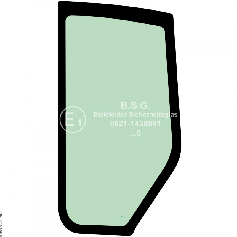 L00 - Seitenscheibe links Hitachi BaggerZX70, ZX80, ZX75US bis ZX225US Seitenscheibe links hinten