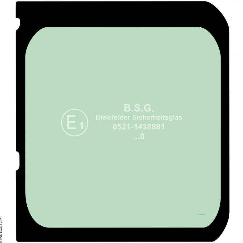 B00 - Heckscheibe Case BaggerCX22B bis CX55B Heckscheibe