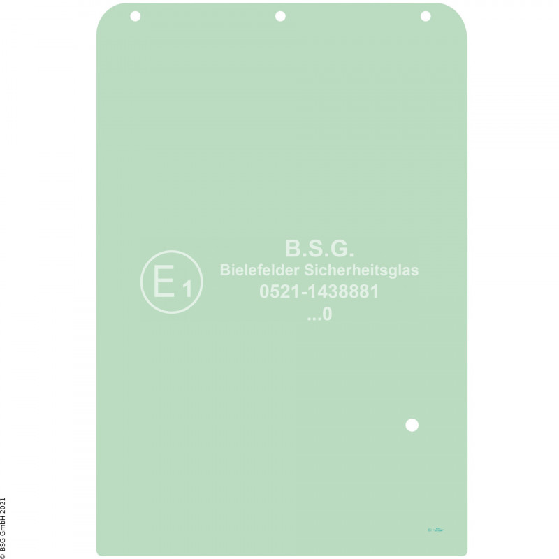 A00 - Frontscheibe Fiat Kobelco BaggerE22.2SR bis E50.2SR Frontscheibe oben (645mm breit)