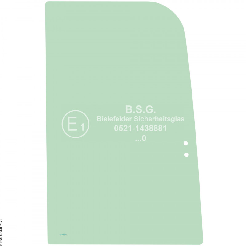 R00 - Seitenscheibe rechts Fiat Kobelco BaggerE22.2SR bis E50.2SR Rechte vordere Schiebescheibe