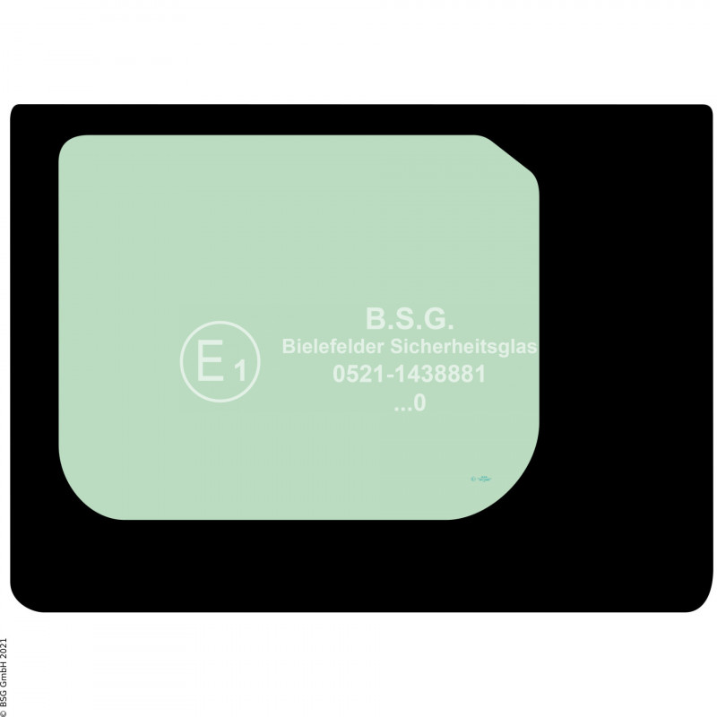 FD0 - Türscheibe Kobelco BaggerSK20SR-3 bis SK50SR-3 Türscheibe unten