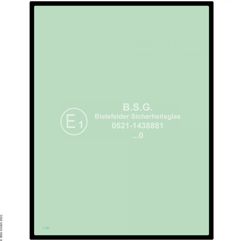 A00 - Frontscheibe Orenstein & Koppel (O&K) BaggerMH 2.6, 3.6, 4.6 Frontscheibe oben