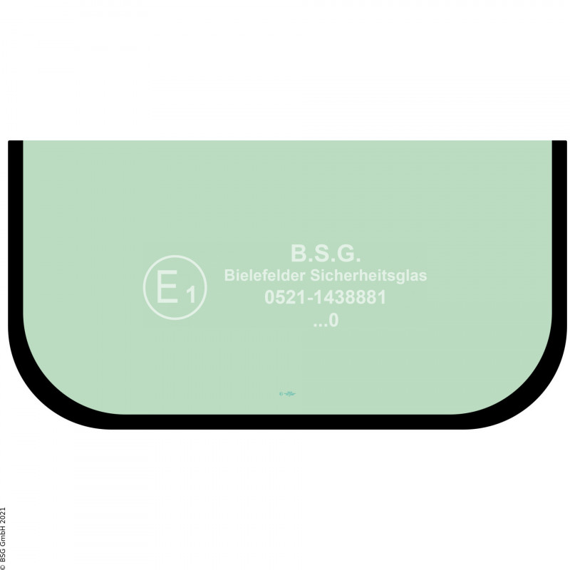 A00 - Frontscheibe Orenstein & Koppel (O&K) BaggerMH 2.6, 3.6, 4.6 Frontscheibe unten