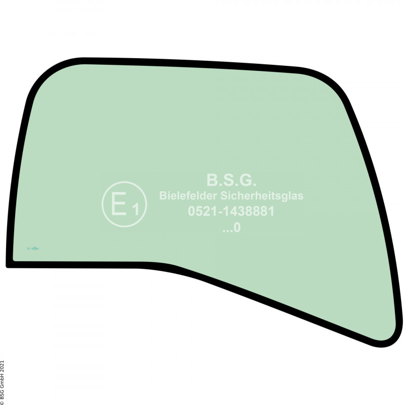 R00 - Seitenscheibe rechts Orenstein & Koppel (O&K) BaggerMH 2.6, 3.6, 4.6 Seitenscheibe rechts