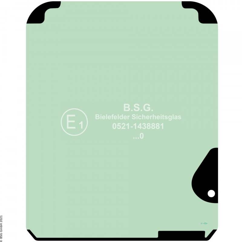 A00 - Frontscheibe Hitachi BaggerZX85US-5 bis ZX225US(LC)-5(B) Frontscheibe oben