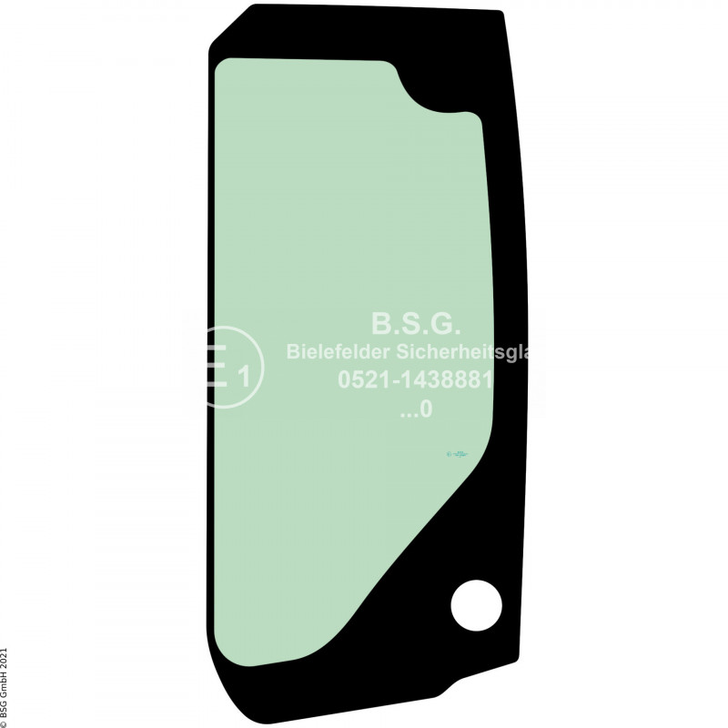 L00 - Seitenscheibe links Hitachi BaggerZX85US-6 bis ZX245US(LC)-6 Seitenscheibe links hinten