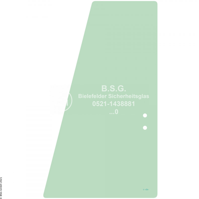 FD0 - Türscheibe Hitachi BaggerZE85 Türschiebescheibe hinten