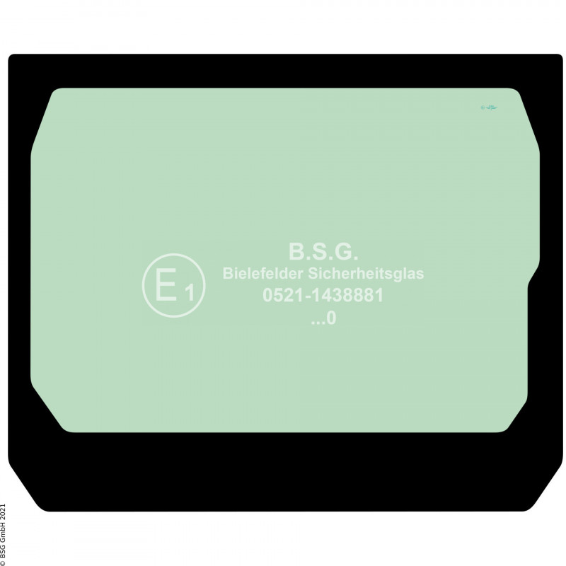 B00 - Heckscheibe Wacker BaggerET35, ET42, ET58, EZ26, EZ36, EZ50 Heckscheibe (nur ET42, ET58 und EZ50)