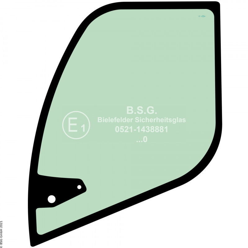 FD0 - Türscheibe Liebherr Radlader (auch Kettenlader)L506 compact, L508 compact Türscheibe (grün getönt)