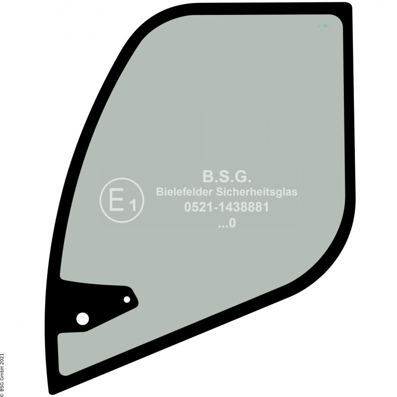 FD0 - Türscheibe Liebherr Radlader (auch Kettenlader)L506 compact, L508 compact Türscheibe (grau getönt)