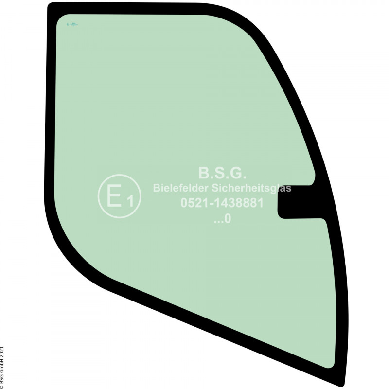 R00 - Seitenscheibe rechts Liebherr Radlader (auch Kettenlader)L506 compact, L508 compact Seitenscheibe rechts (grün getönt)