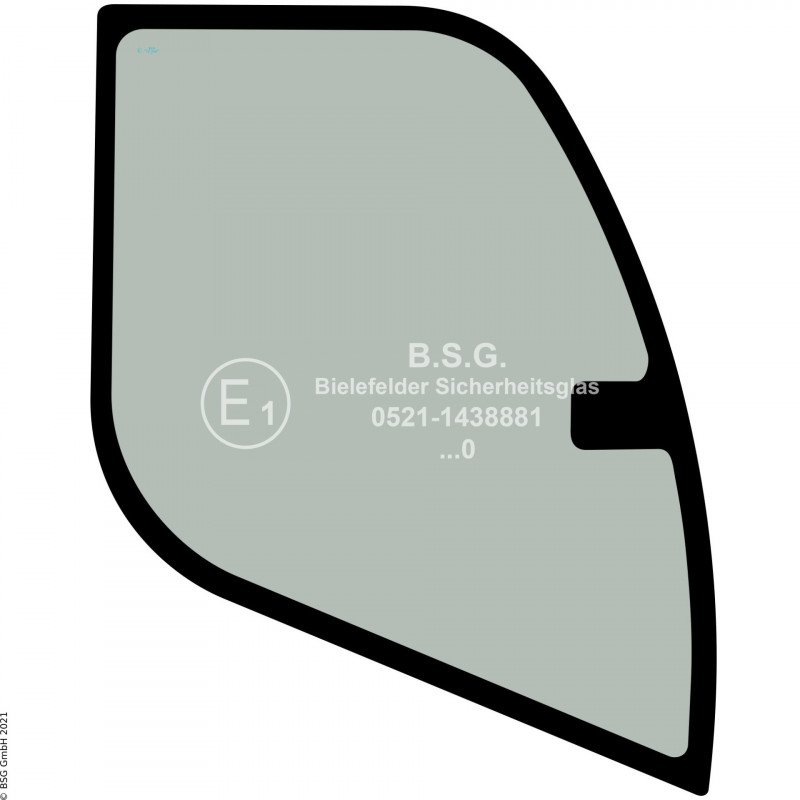 R00 - Seitenscheibe rechts Liebherr Radlader (auch Kettenlader)L506 compact, L508 compact Seitenscheibe rechts (grau getönt)