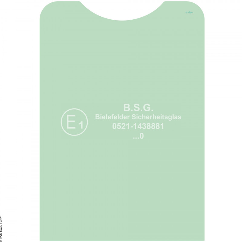 A00 - Frontscheibe Liebherr BaggerR934 aufwärts (SIAC Kabine ab 2004) Frontscheibe oben