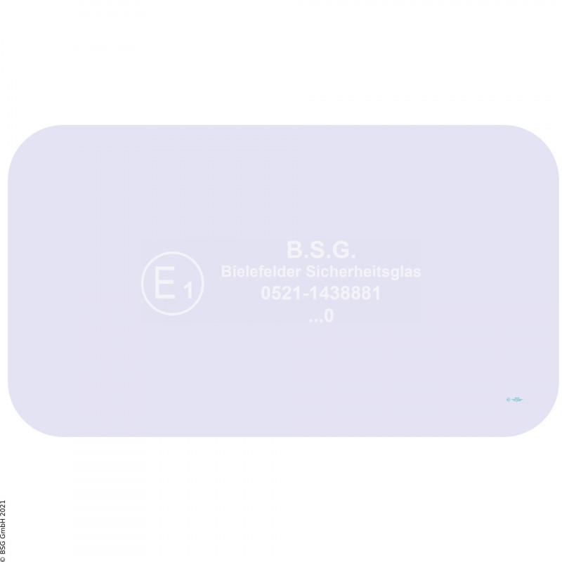 B00 - Heckscheibe Liebherr BaggerMobil- und Raupenbagger 1985 bis 1992 Heckscheibe