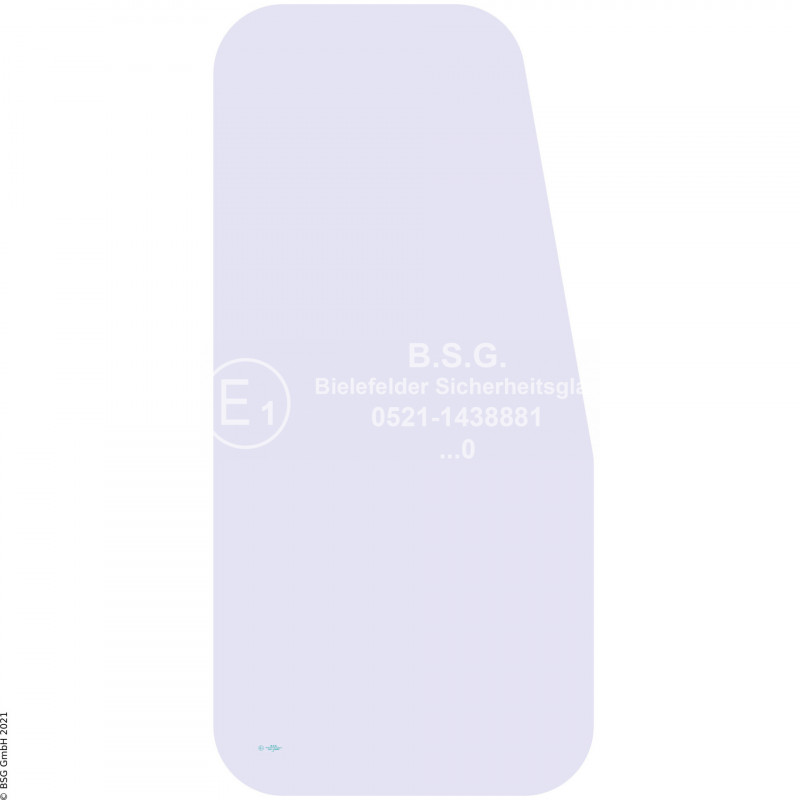 L00 - Seitenscheibe links Liebherr BaggerMobil- und Raupenbagger 1985 bis 1992 Seitenscheibe links hinten