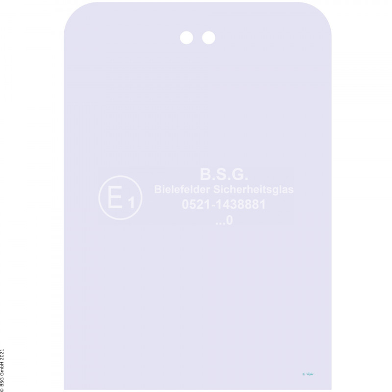 A00 - Frontscheibe Liebherr BaggerMobil- und Raupenbagger LITRONIC Serie I ab 1992 Frontscheibe oben