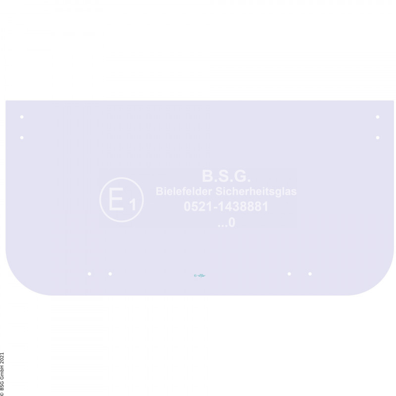 A00 - Frontscheibe Liebherr BaggerMobil- und Raupenbagger LITRONIC Serie I ab 1992 Frontscheibe unten