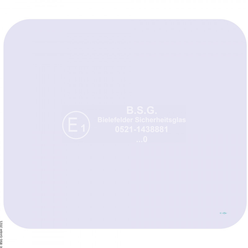 B00 - Heckscheibe Liebherr BaggerMobil- und Raupenbagger LITRONIC Serie I ab 1992 Heckscheibe