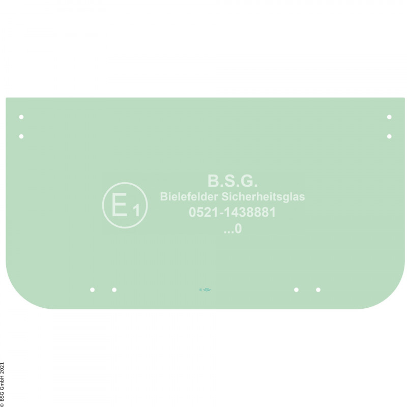 A00 - Frontscheibe Liebherr BaggerMobil- und Raupenbagger LITRONIC Serie II ab 1996 Frontscheibe unten