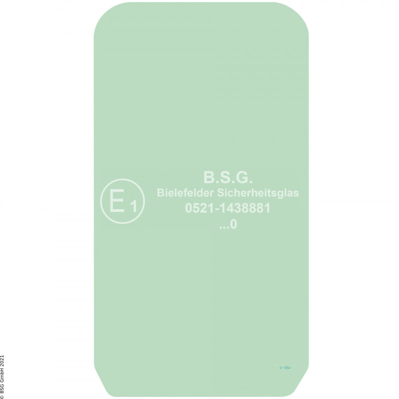 A00 - Frontscheibe Caterpillar MobilbaggerM314, M315, M316, M317, M318, M319, M320 Next Generation (2020-) Frontscheibe einteilig (Verbundglas 7mm)
