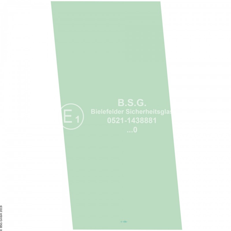 A00 - Frontscheibe Hanomag Radlader (auch Kettenlader)10F, 15F, 20F Frontscheibe unten re. / li. (nur 10F)