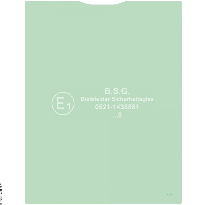 A00 - Frontscheibe Kobelco BaggerSK170LC bis SK485LC Serie 8 Frontscheibe oben