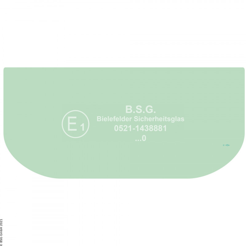 A00 - Frontscheibe Kobelco BaggerSK170LC bis SK485LC Serie 8 Frontscheibe unten