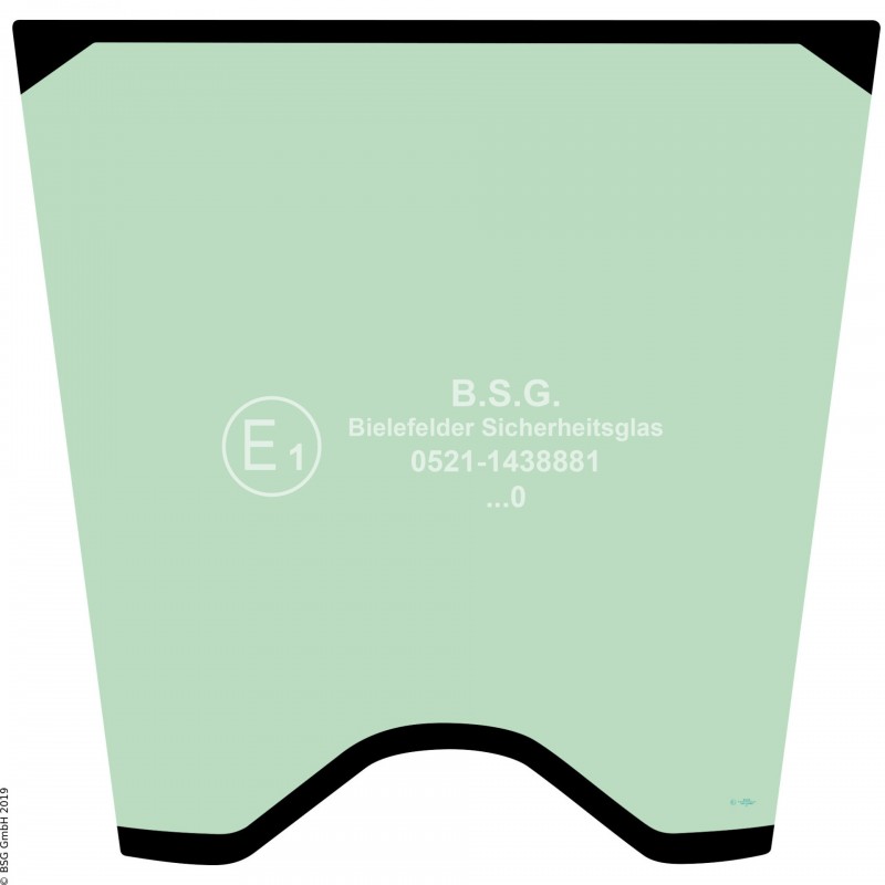 A00 - Frontscheibe Komatsu Radlader (auch Kettenlader)WA 475-10 Frontscheibe mitte