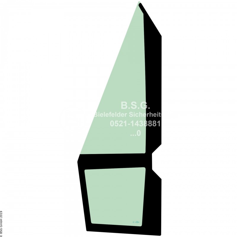 A00 - Frontscheibe Komatsu Radlader (auch Kettenlader)WA 475-10 Frontscheibe links