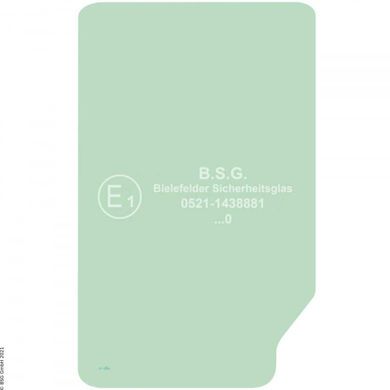 A00 - Frontscheibe Samsung BaggerSE130LC-2 bis SE450LC-2, SE130W-2, SE210W-2 Frontscheibe oben (49 Zoll)