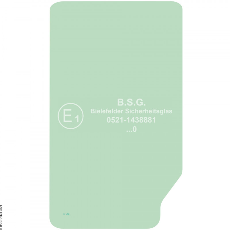 A00 - Frontscheibe Samsung BaggerSE130LC-2 bis SE450LC-2, SE130W-2, SE210W-2 Frontscheibe oben (52 Zoll)