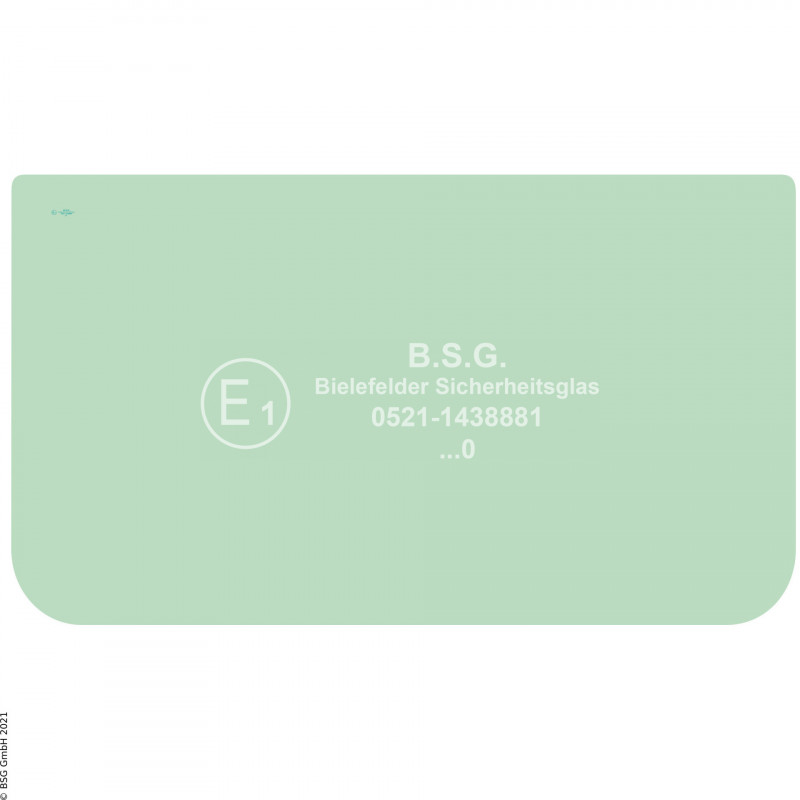 A00 - Frontscheibe Samsung BaggerSE130LC-2 bis SE450LC-2, SE130W-2, SE210W-2 Frontscheibe unten (19 Zoll)