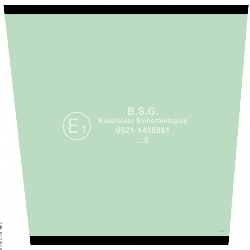 A00 - Frontscheibe Hyundai Radlader (auch Kettenlader)HL 730(TM)-7(A), 740(TM)-7(A) Frontscheibe mitte