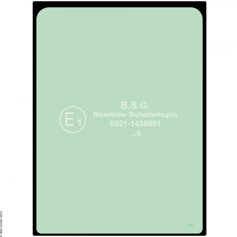 A00 - Frontscheibe Komatsu Bagger ab ca. 8to.PC78US-10, PC88MR-10 Frontscheibe oben