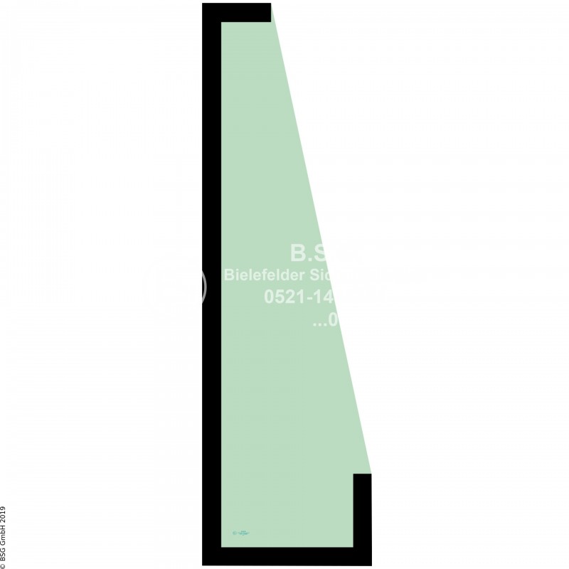 A00 - Frontscheibe Hyundai Radlader (auch Kettenlader)HL 730(TM)-7(A), 740(TM)-7(A) Frontscheibe rechts