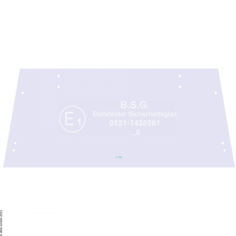 B00 - Heckscheibe Kramer Baggerlader416, 516, 416S (bis FgNr. 130012) Heckscheibe oben
