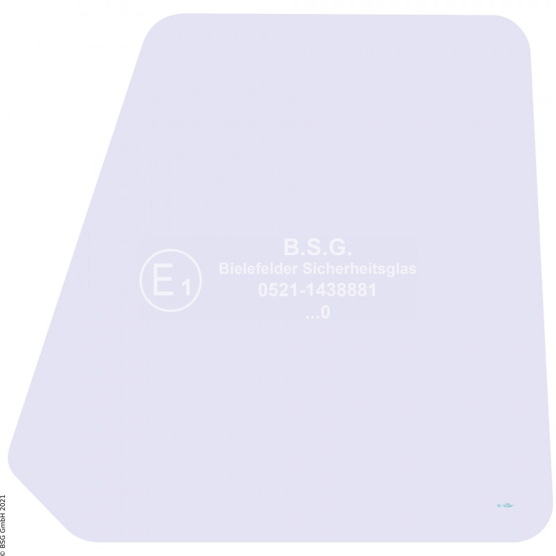 FD0 - Türscheibe Kramer Baggerlader416, 516, 416S (bis FgNr. 130012) Türscheibe oben