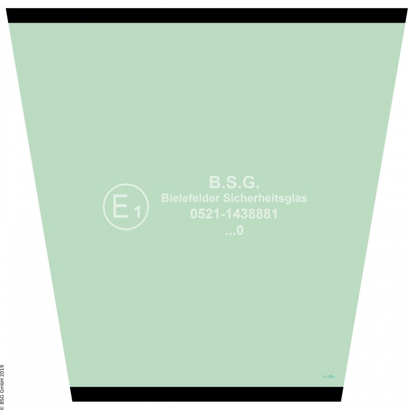 A00 - Frontscheibe Hyundai Radlader (auch Kettenlader)HL 780-7(A) Frontscheibe mitte