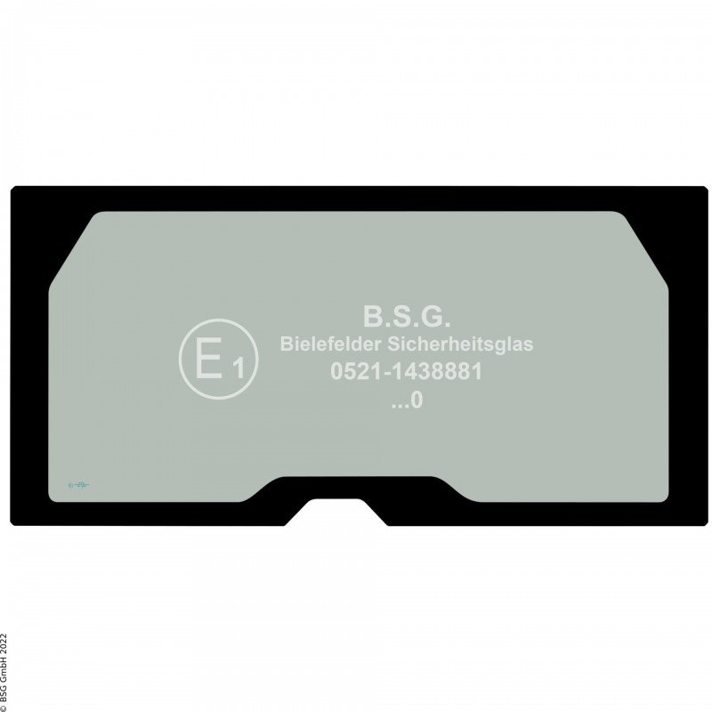 B00 - Heckscheibe Liebherr Radlader (auch Kettenlader)L550, L556, L576, L580, L586 (X-Power) Heckscheibe heizbar