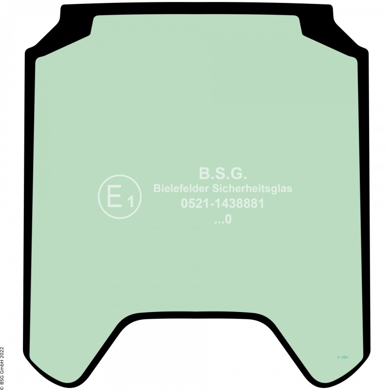 A00 - Frontscheibe Liebherr Radlader (auch Kettenlader)L507, L509, L514, L518 (Stereo) Frontscheibe