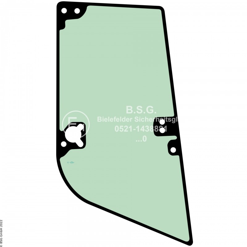 R00 - Seitenscheibe rechts Liebherr Radlader (auch Kettenlader)L507, L509, L514, L518 (Stereo) Seitenscheibe rechts ausstellbar
