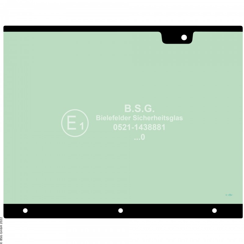 B00 - Heckscheibe Liebherr Radlader (auch Kettenlader)L506, L507, L508, L509, L510, L514 (stereo) Heckscheibe