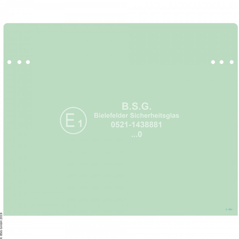 FD0 - Türscheibe Hyundai Radlader (auch Kettenlader)HL 780-7(A) Türscheibe oben